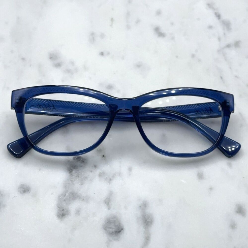 RALPH Ralph Lauren RA7113 5804 Transparent Blue Eyeglasses Frames Only 52-16-140